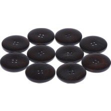 F Fityle 10X 4 Delikli Ahşap Düğmeler Yedek Düğmeleri Giyim, El Sanatları, Dıy Için 50MM (Yurt Dışından)