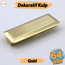 Elit Gold Plastik Kulp 64 mm Mutfak Mobilya Çekmece Mutfak Dolap Dolabı Kulpları Kapak Kulbu 6.4 cm