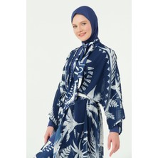 Alfasa Fular Yaka Desenli Tesettür Mayo