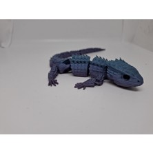 PLASFIRE Hareketli Ejder Oyuncak Figür Mor-Yeşil-Beyaz-Siyah-Gri 24 cm  Boy