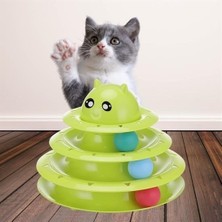 ForWhat Büro Ev Evcil Hayvanı İçin Eğlenceli Üç Katlı Kedi Oyun Seti