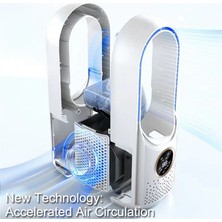 Forge Jungle Hava Soğutucu LED Ekran Klima Nemlendirme Elektrikli Fan 6 Hız Sessiz Zamanlayıcı Fan Nemlendirici Fan Mavi (Yurt Dışından)