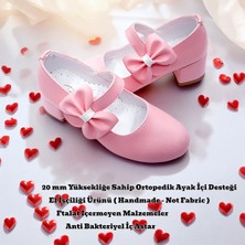 Beebron Ortopedik Topuklu Abiye Kız Çocuk Ayakkabı ABIAYK2401 Soft Series Pembe 36