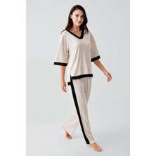 Artış Collection Kısa Kollu Esnek Viskoz Pijama Takım 17213