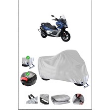 Rks Blade 350 Için Arka Çanta Ve Kilit Uyumlu Gri Motosiklet Branda, Güvenli