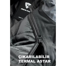 Revıt Quantum 3 H2O Siyah-Açık Gri  Motosiklet Montu