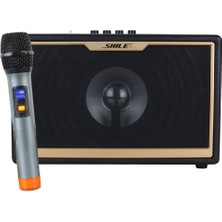 Shile SD-1 El Mikrofonlu Kumandalı USB/SD/BT Portatif Hoparlör