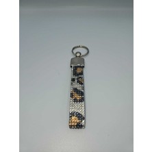 Dizayn Park Leopar Taşlı Anahtarlık