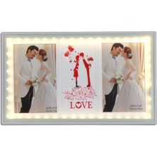 Best Hediye LED Işıklı 2li 10 x 15 Fotoğraf Çerçeve