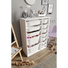 Baby Darling  Mdf - Medium Duo 12 Sepetli Oyuncak Dolabı