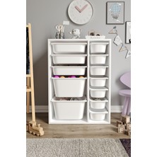 Baby Darling  Mdf - Medium Duo 12 Sepetli Oyuncak Dolabı