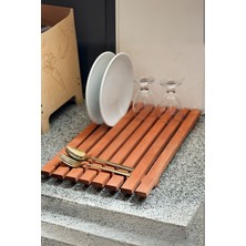 Doğal Ahşap Bulaşıklık – 50×42 cm Şık ve Dayanıklı Tasarım