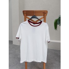 Biyeli Bisiklet Yaka T-Shirt