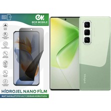 ECR MOBILE  Infinix Hot 50 Pro Plus Uyumlu Hidrojel Nano Ekran Koruyucu Film Hayalet(Privacy)Tempered Cam Değildir