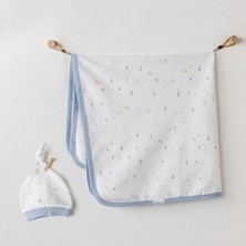 Andy Wawa Battaniye Şapka Takım Ocean Is My Happy Place 85X90CM Beyaz