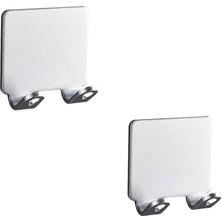 Microcase Alüminyum Yapışkanlı Paslanmaz Traş Bıçağı Tutucu Askısı 2 Adet - AL5017