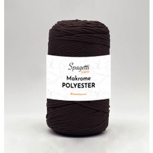 Polyester Makrome 2mm 250G Çikolata Kahve El Örgü Ipliği
