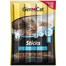 Gimcat Sticks Somon ve Morina Balıklı Kedi Ödül Çubuğu 4 Adet 20 gr