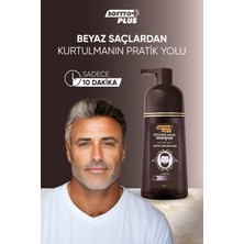 Softto Plus Beyaz Saçlar Için Doğal Görünümlü Kahverengi Şampuan