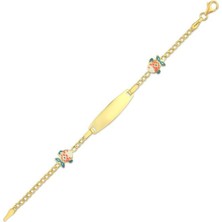 Assos Balık Figürlü Altın Çocuk Künye - 14K - 2.83GR