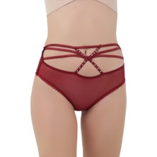 Kadın 3'lü Kadın Çapraz Ip Detaylı Dekolte Külot