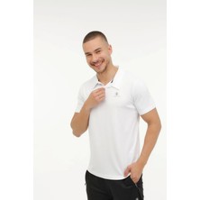 Lumberjack CT461 Sherman Erkek Yakali Tshirt - Beyaz