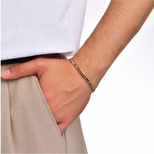 Tasarım Altın Erkek Bileklik - 14K - 8.16GR