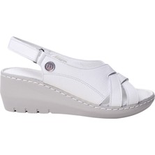 Mammamia Kadın Deri Dolgu Topuk Sandalet D25YS-2510