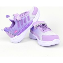 ND023 Lila Cırt Cırtlı Kız Çocuk Spor Ayakkabı