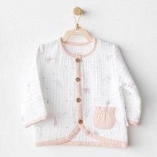 Andywawa Kız Bebek Ceket Jacket  Love Family Muslin AC25523