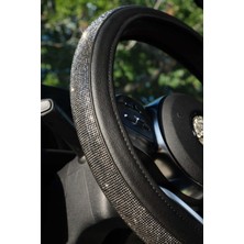 Füme Taşlı Direksiyon Kılıfı