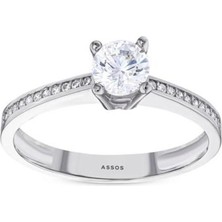 Assos Altın Tektaş Yüzük - 14K