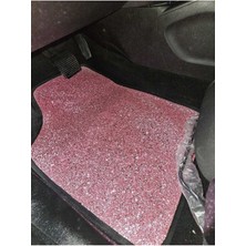 Paspas Takımı Pullu Şeker Pembe Pullu Deri Ön Arka Set