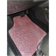 Paspas Takımı Pullu Şeker Pembe Pullu Deri Ön Arka Set