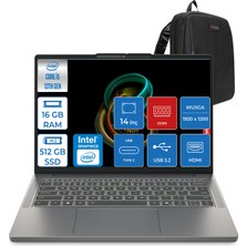 Lenovo Ideapad Slim 3 Intel Core I5 13420H 16GB Ddr5 512GB SSD Intel® UHD Graphics WIN11HOME 14" Wuxga IPS Taşınabilir Bilgisayar 3S15IRH10H01 + Zettaçanta