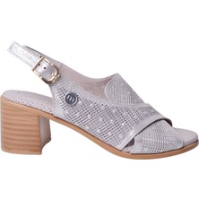 Mammamia Kadın Deri Topuklu Sandalet D25YS-2755