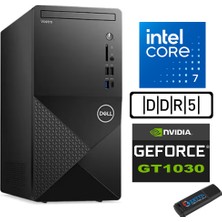 Dell Vostro 3030 mt Intel Core I7 12700 16GB Ddr5 512GB SSD Ubuntu Nvidia GT1030-4GB Masaüstü Bilgisayar N3030I7GT1030U07 + Zetta USB Bellek