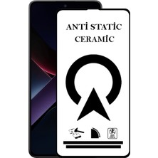 Kzy Xiaomi Poco X7 Pro ile Uyumlu Tam Kaplayan Anti Statik Kırılmayan Seramik Nano Esnek Ekran Koruyucu Cam