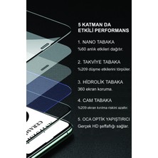 Kzy Xiaomi Poco X7 Pro ile Uyumlu Tam Kaplayan Anti Statik Kırılmayan Seramik Nano Esnek Ekran Koruyucu Cam