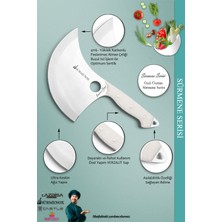 Sürmene Serisi Mutfak Bıçak Hilal Börek Bıçağı Pizza Pide Salata Bıçağı Beyaz ( MFT-001 )