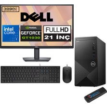 Dell Vostro 3030 mt Intel Core I7 12700 64GB Ddr5 512GB SSD 21.5" Fhd Windows 11 Pro Nvidia GT1030-4GB Masaüstü Bilgisayar 21N3030I7GT1030P27 + Zetta USB Bellek