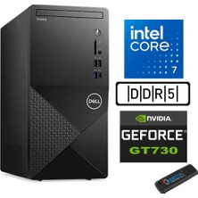 Dell Vostro 3030 mt Intel Core I7 12700 48GB Ddr5 512GB SSD Windows 11 Pro Nvidia GT730-4GB Masaüstü Bilgisayar N3030I7GT730P22 + Zetta USB Bellek