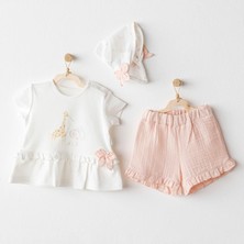 Andywawa Kız Bebek Takim 3 Pcs Set Love Family AC25506