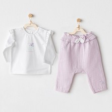 Andywawa Kız Bebek Takım 2 Parça Set Magical Butterfly AC25578