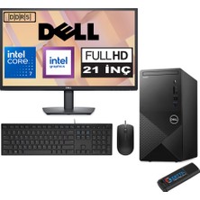 Dell Vostro 3030 mt Intel Core I7 12700 32GB Ddr5 2tb SSD 21.5" Fhd Ubuntu Intel® UHD Graphics 730 Masaüstü Bilgisayar 21N3030I7EMEAU19 + Zetta USB Bellek