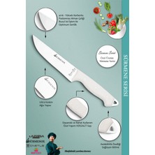 SÜRMENOX Sürmene Serisi Mutfak Bıçak Et Ekmek Sebze Salata Bıçağı Beyaz No:2 ( MFT-006 )
