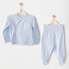 Andywawa Bebek Zıbın Takım 2 Parça Side Snap Set Jacquard Basic AC25557