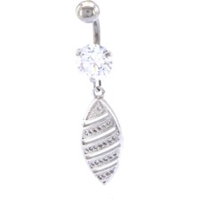 Ferizz 316L Çelik Zirkon Taşlı Piercing PRC-132