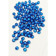 Royaleks Dünya Boncuk Içten Boncuklu Bileklik Çanta Boncuğu 10 mm 50 Gr Mavi - BNC465