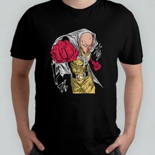 Pixxa One Punch Man Unisex %100 Pamuklu Bisiklet Yaka T-Shirt Model 3
